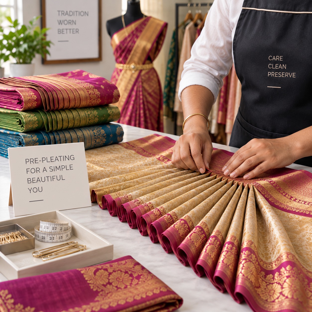 Pre-Pleating